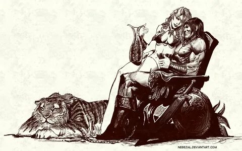 i gave the...girl a tiger....girls...love tigers by *nebezial on deviantART Рыжая Соня, Знаки...