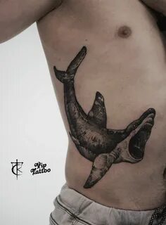Акула Shark Tattoos, Side Tattoos, Future Tattoos, Tattoo Photos, Bla...