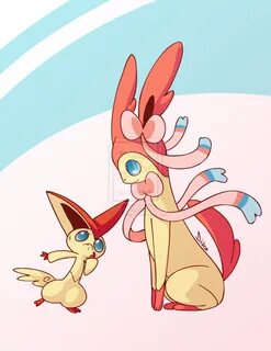 Victini Ninfia by Codevine on deviantART Pokemon, Pikachu, D