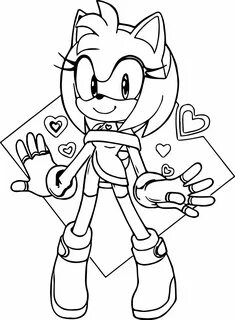 Amy Sonic Coloring Pages - Coloring Home