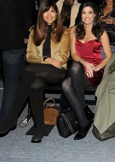 Kimberly Guilfoyle & Carol Alt in black tights Kimberly guil