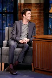 Grant Gustin on Late Night With Seth Myers (October Bae, Flash Arrow, Jessi...
