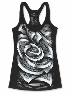 Women's "Money Rose 017" Racerback by OG Abel (More Option) 