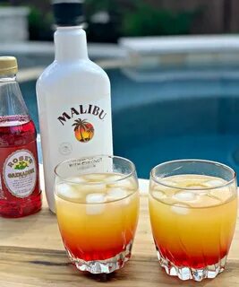 Malibu Caribbean Rum With Coconut Drinks - But malibu isn't 