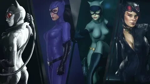Catwoman - All Suits In The Arkhamverse Games Combat Exhibit