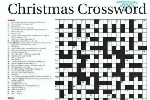 Christmas crossword clues 30 November -0001 Free