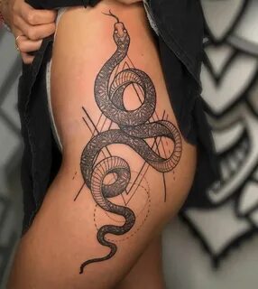 Sacred Geometry Snake Tattoo Feminine tattoos, Sleeve tattoo