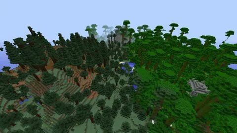 Jungle Temple + Redwood Taiga Near Spawn - Seeds - Minecraft
