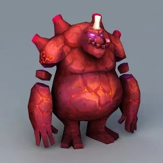 Lava Monster Creature 3d model - CadNav