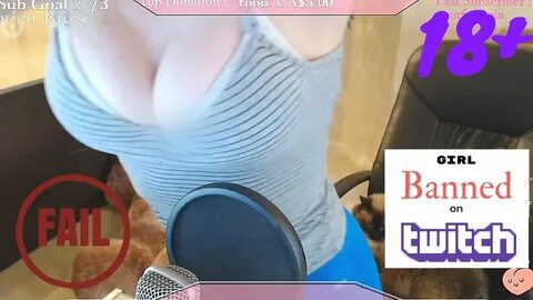 Twitch Girl Banned on Twitch after Nipslip Live on Stream - 