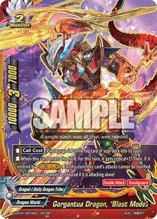 Gargantua Dragon, "Blast Mode" Future Card Buddyfight Wiki F