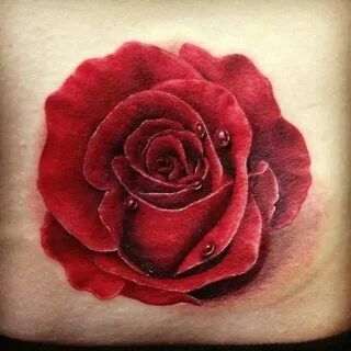 Rose tattoo! Black shading, or maybe multicoloured ombre one
