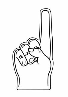 Finger clipart hand template, Finger hand template Transpare