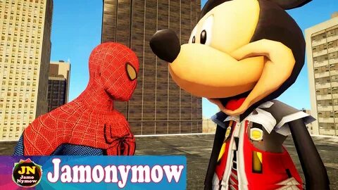 Spiderman vs Mickey Mouse - YouTube