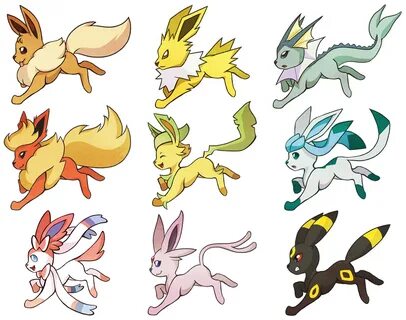 Eeveelutions by ReaperClamp -- Fur Affinity dot net