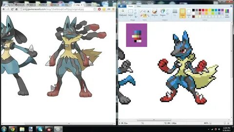 Lets Sprite Mega Lucario Part 2 - YouTube