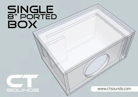 Single 8 Inch Ported Subwoofer Box Design Subwoofer box desi