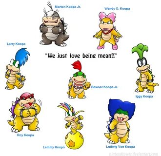 These are Bowser's kids... by Nintendrawer on deviantART Sup