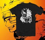 Naruto - Sasuke Anime Design T-Shirt Naruto t shirt, Anime s