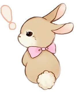 bunny kawaii bow anime cute sticker by @temporaryangels