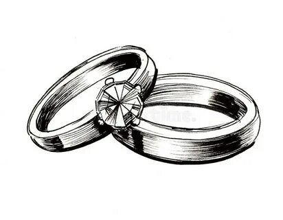 Diamong Wedding Ring Stock Illustrations - 2 Diamong Wedding