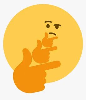 Thinking Emoji Meme Png, Transparent Png - kindpng