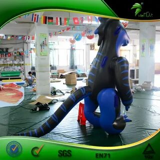 Inflatable Blue Dragon Toys Inflatable Double Pvc Layers Dra