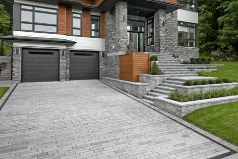 Contemporary Style Driveway - Techo-Bloc - House & Home Maga