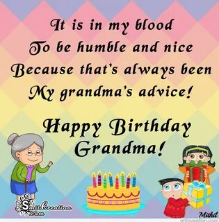 Happy Birthday Grandma - SmitCreation.com
