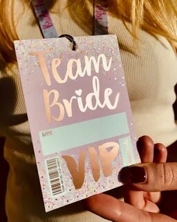 Team Bride Party Crew lanyard neck personalized backstage pa