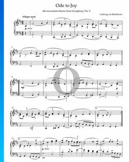 ▷ Ode to Joy Sheet Music (Piano Solo) - PDF Download & Strea