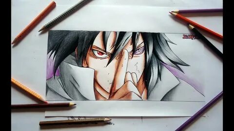 Speed Drawing - Sasuke Uchiha ( Naruto Shippuden ) - YouTube