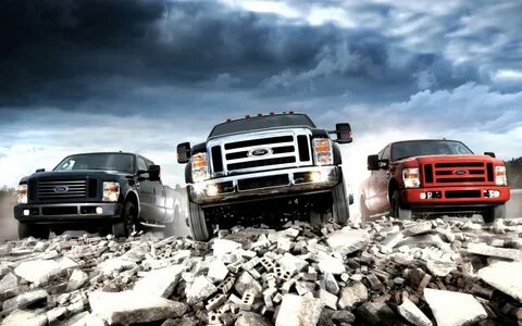 Скачать обои форд кирпич ford f-250 f-350, 2560x1600, Три мо