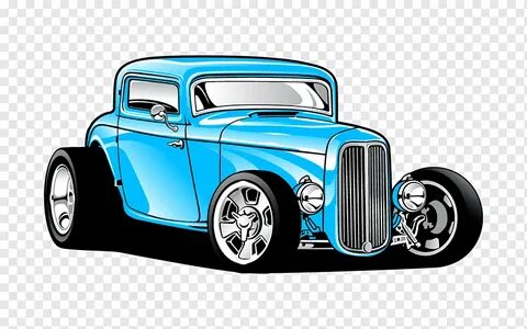 синий купе, 1932 Ford Car Hot Rod, хотрод, Винтажный автомоб