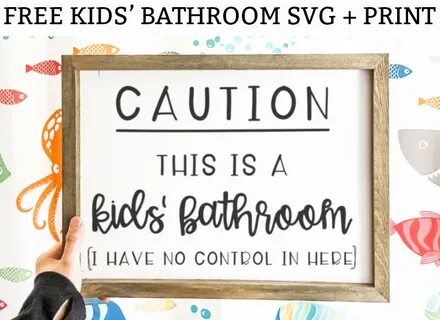 35 Fabulous Kids Bathroom Signs - Home, Family, Style and Ar