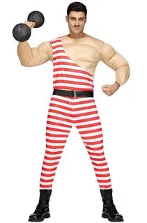 Carny Muscle Man Adult Costume - PureCostumes.com