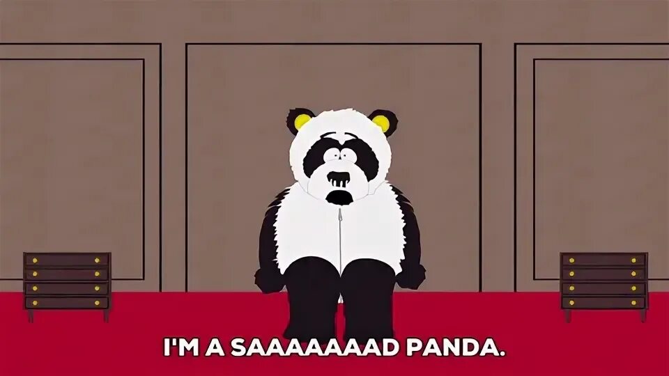 Gerald talking to sexual harassment panda гифки, анимированн