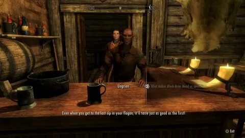 Skyrim SE - Black-Briar Meadery Receptionist Talks About Mav