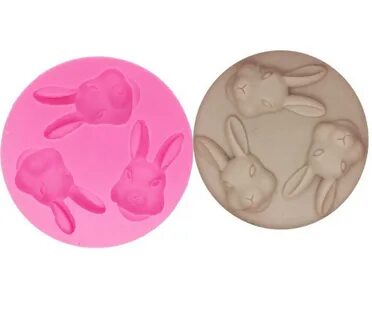 Easter Rabbit head silicone mold Bunny mold Easter Silicone 