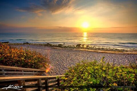 East Coast Sunrise from Carlin Park Jupiter Florida HDR Phot