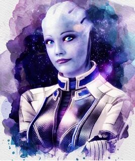 Лиара в звёздах - Фан-арт Mass Effect 3