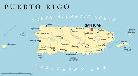 San Juan Puerto Rico Map - Wales On A Map