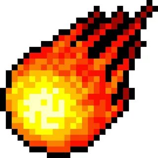 pixel fireball freetoedit #pixel sticker by @loly_popsy