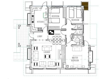 MyHousePlanShop: Three Bedroom House Plan Build In 120 Squar