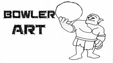 How To Draw Bowler Troops Easy Way Clash Of Clans - YouTube