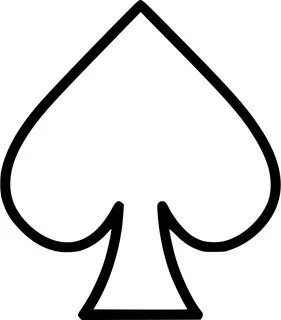 Download Png File - Svg Ace Of Spades - Full Size PNG Image 