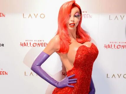 Variety в Твиттере: ".@heidiklum as Jessica Rabbit and other