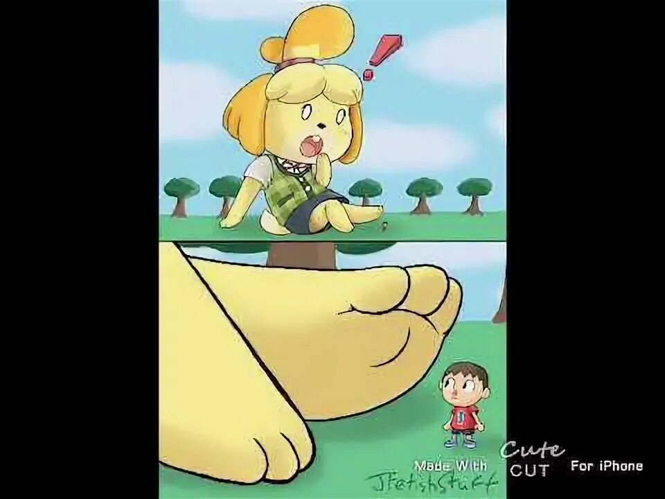 Animal crossing Isabelle has turned into a giant - YouTube