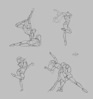 ArtStation - Couple more dance pose sketches