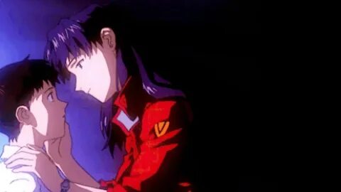 TAKE ON ME VAPORWAVE. Evangelion:Misato-Shinji kiss - YouTub